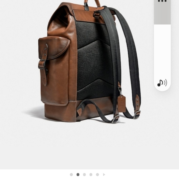 Coach Leather Backpack - Picture 3 of 4